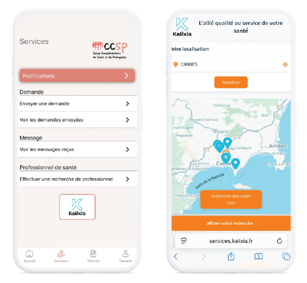 kalixia app ccsp
